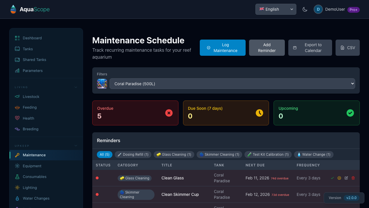 Maintenance
